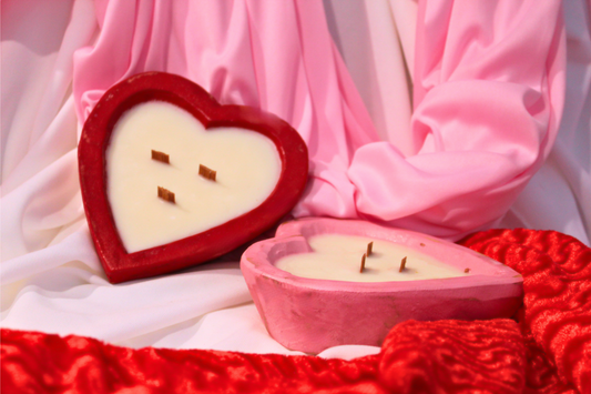 Valentine Heart Shaped Candle